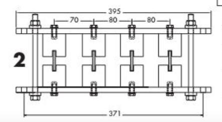 SISTEMA 2  PARA 4 BARRAS 5 MM
